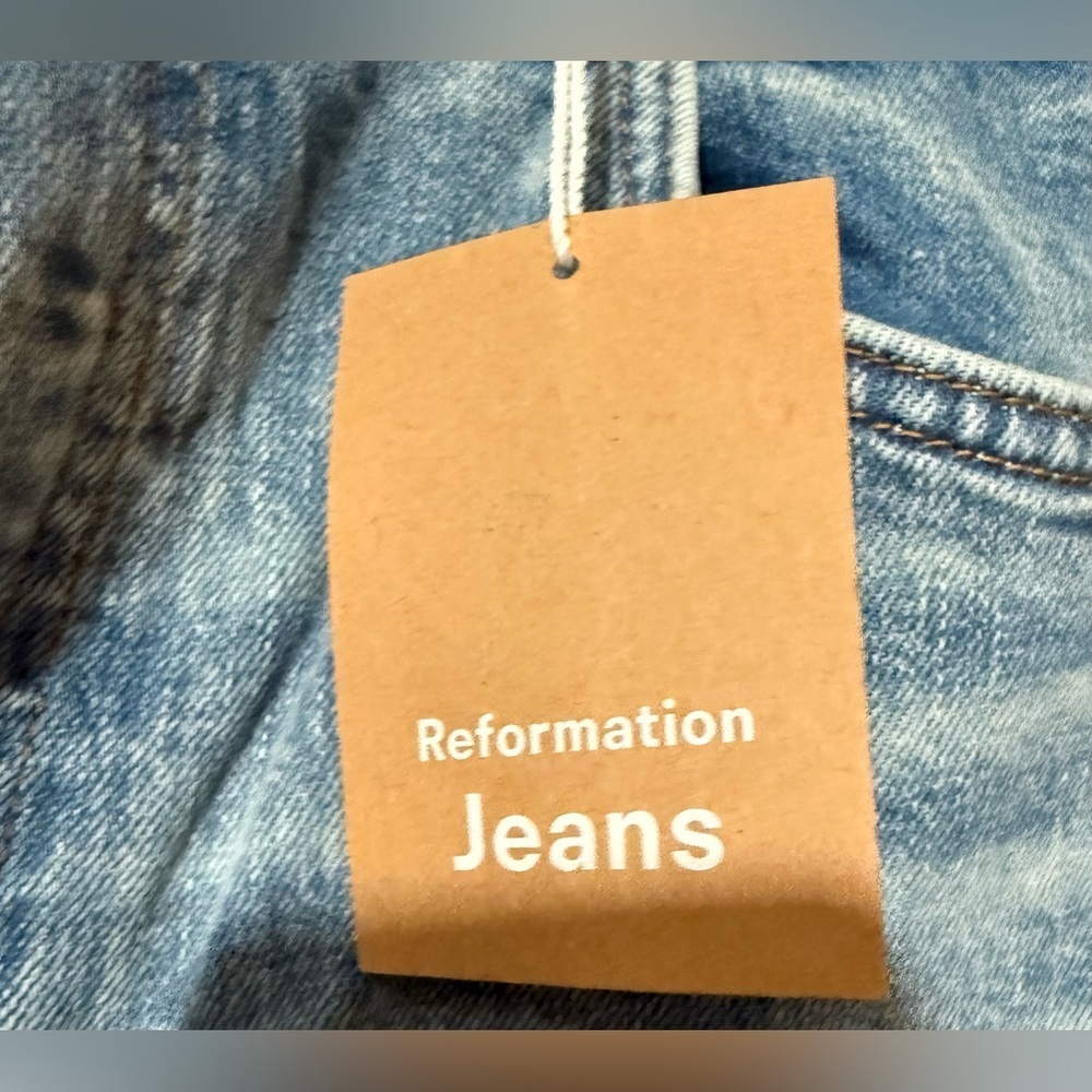 Reformation Light Blue Straight Leg Jeans - Picture 5 of 8